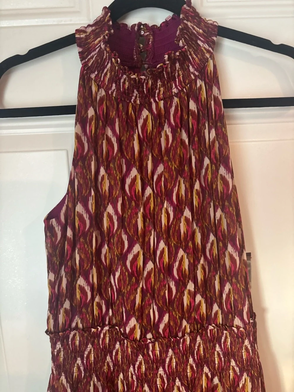 Taylor Red Multi-Print Halter Maxi Dress - Picture 5 of 9